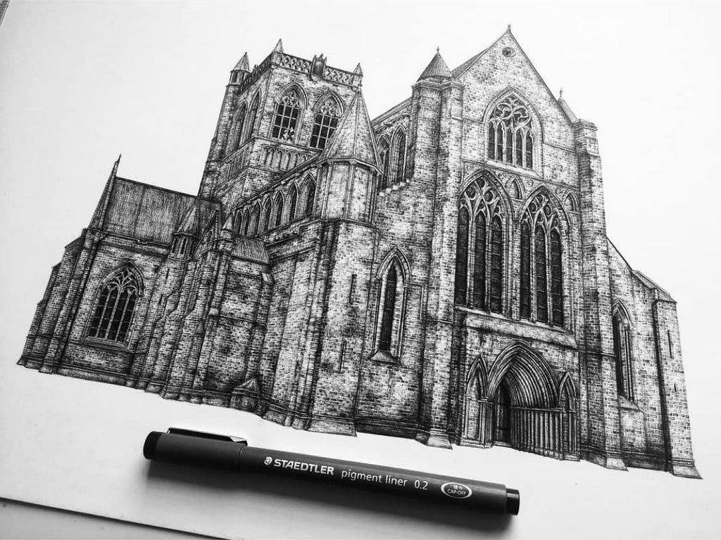 Jennifer Court's Ink Emphasizes Architectural Strength – Airship Notebooks